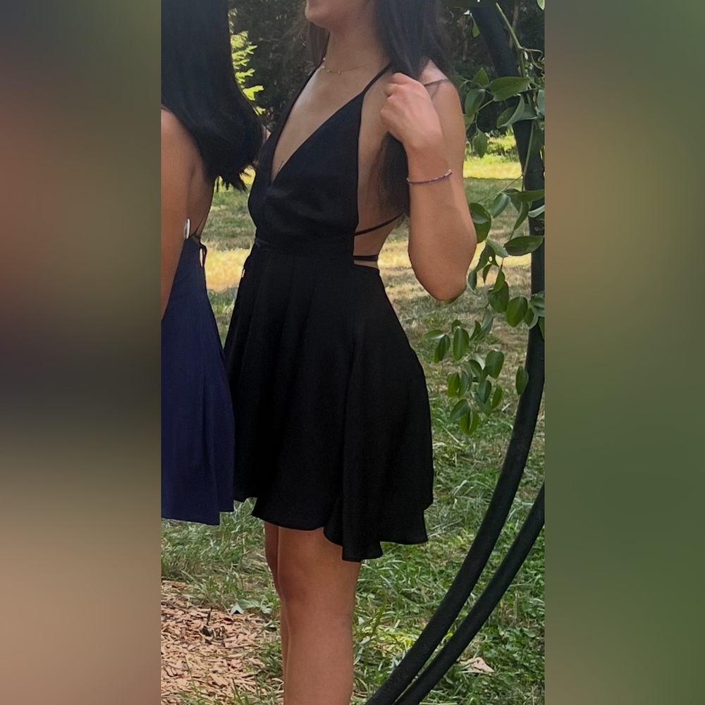 Tobi Open Back Skater Dress